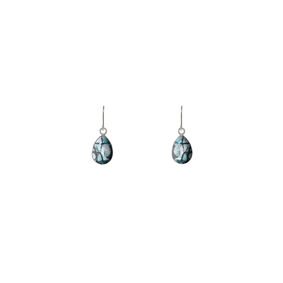 ENTREMELES GREY AND BLUE MONDRIAN TREE INSPIRED DANGLE XS DROP EARRING ...